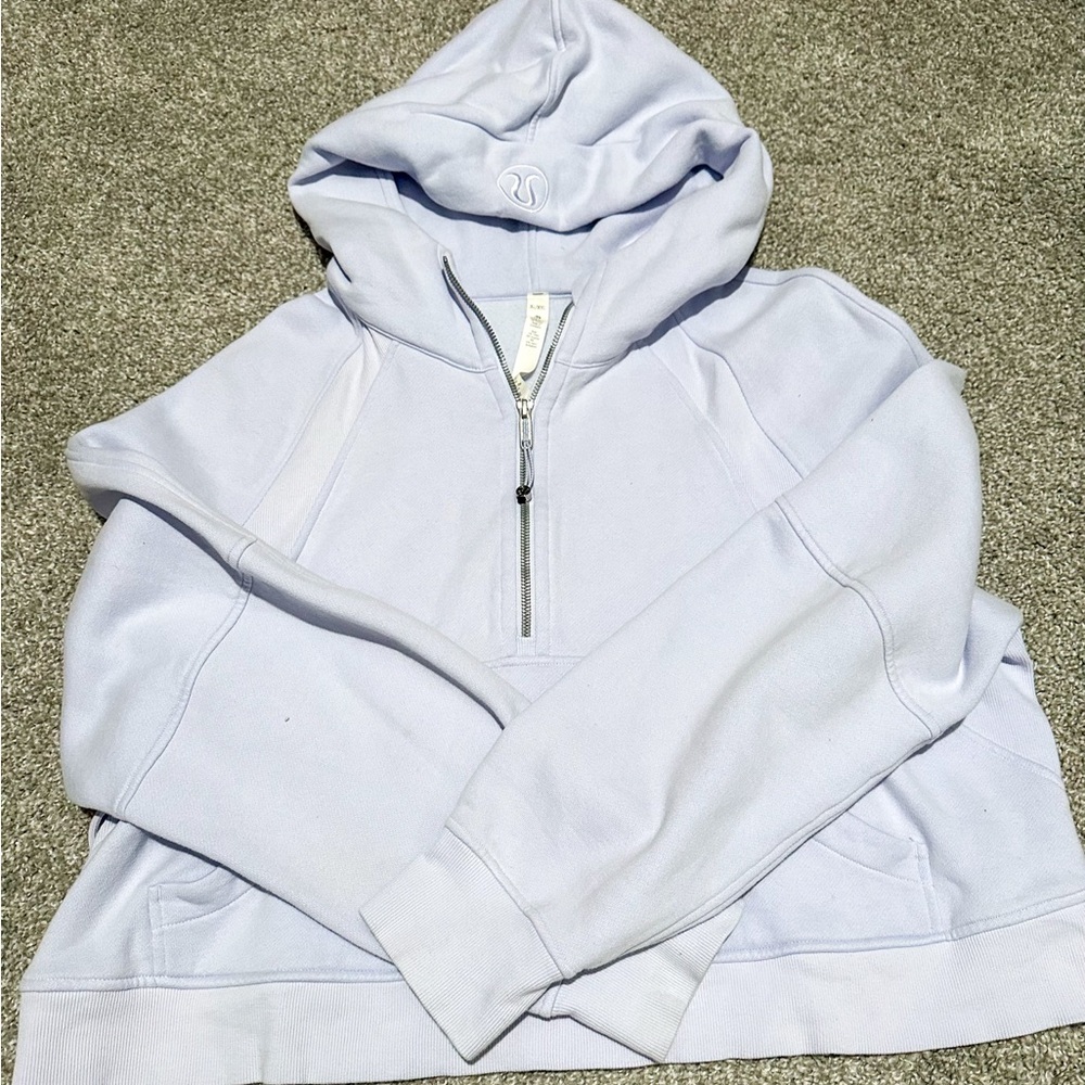 Lululemon Oversized Scuba Half-Zip in Sky Blue Color